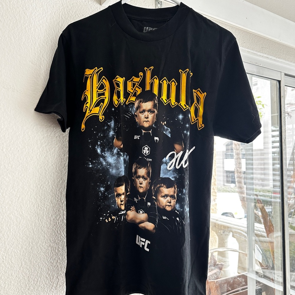 UFC Black and Gold Hasbulla Graphic Tee